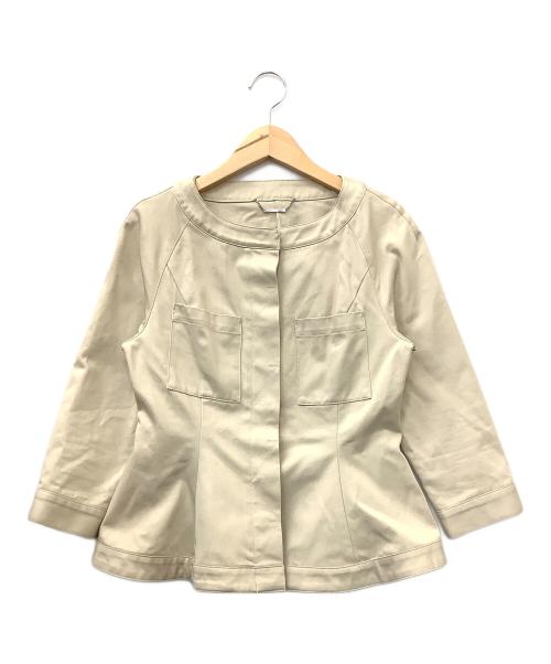 CELFORD（セルフォード）CELFORD (セルフォード) ペプラムジャケット ベージュ サイズ:36の古着・服飾アイテム