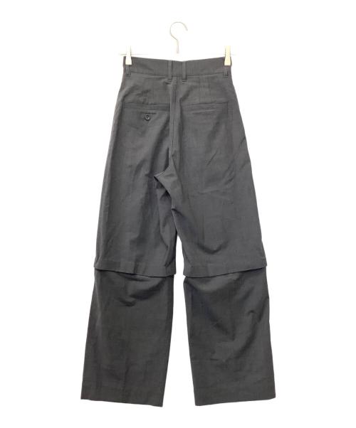 MAISON SPECIAL（メゾンスペシャル）MAISON SPECIAL (メゾンスペシャル) 2WAYタックパンツ グレー サイズ:36の古着・服飾アイテム