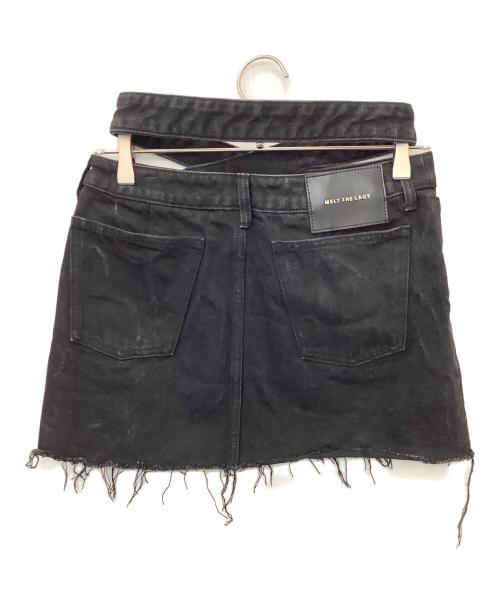 melt the lady（メルトザレディ）MELT THE LADY (メルトザレディ) デニムスカート ブラック サイズ:Mの古着・服飾アイテム