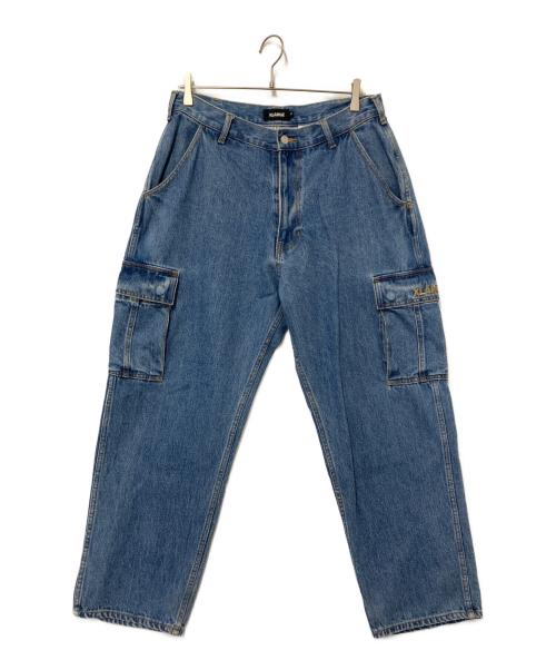 X-LARGE（エクストララージ）X-LARGE (エクストララージ) デニムカーゴパンツ インディゴ サイズ:34インチの古着・服飾アイテム