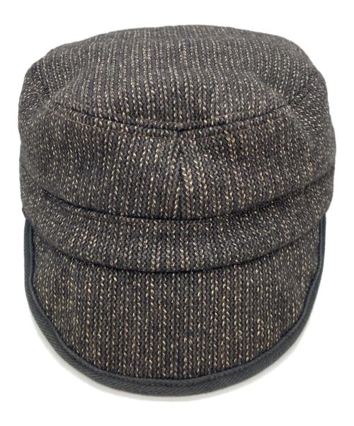 BUBO SPORT TOGS（ブーボースポーツトグス）BUBO SPORT TOGS (ブーボースポーツトグス) ビーチクロス シェルターキャップ ブラックの古着・服飾アイテム