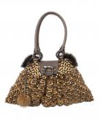 Salvatore Ferragamoサルヴァトーレ フェラガモ）の古着「ガンチーニ ショルダーバッグ」｜ブラウン