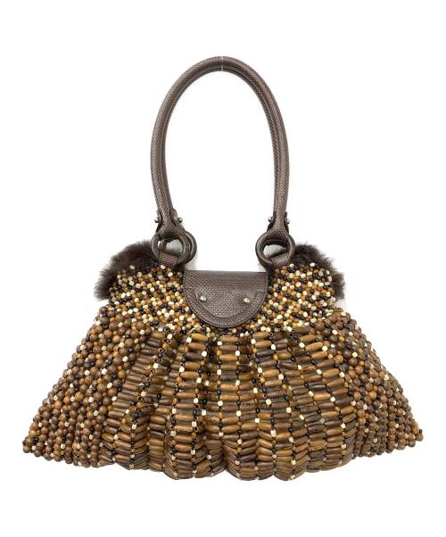 Salvatore Ferragamo（サルヴァトーレ フェラガモ）Salvatore Ferragamo (サルヴァトーレ フェラガモ) ガンチーニ ショルダーバッグ ブラウンの古着・服飾アイテム