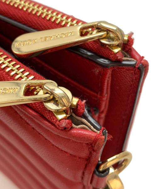 MICHAEL KORS（マイケル・コース）MICHAEL KORS (マイケル・コース) 2つ折り財布 レッドの古着・服飾アイテム