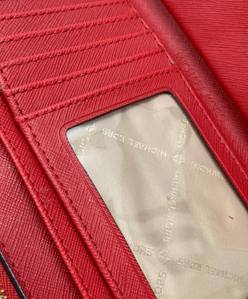 MICHAEL KORS（マイケル・コース）MICHAEL KORS (マイケル・コース) 2つ折り財布 レッドの古着・服飾アイテム