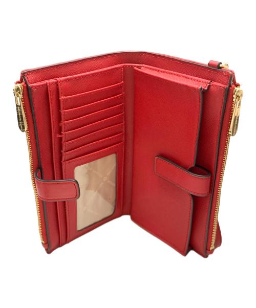 MICHAEL KORS（マイケル・コース）MICHAEL KORS (マイケル・コース) 2つ折り財布 レッドの古着・服飾アイテム