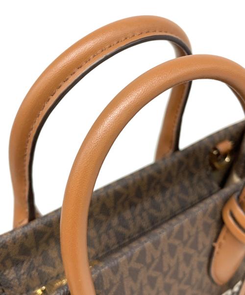 MICHAEL KORS（マイケル・コース）MICHAEL KORS (マイケルコース) MKシグネチャー 2WAYバッグ ブラウンの古着・服飾アイテム
