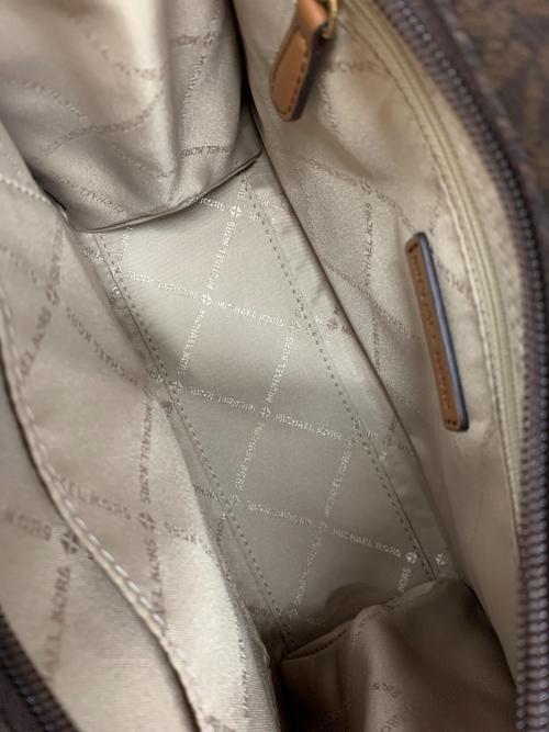 MICHAEL KORS（マイケル・コース）MICHAEL KORS (マイケルコース) MKシグネチャー 2WAYバッグ ブラウンの古着・服飾アイテム