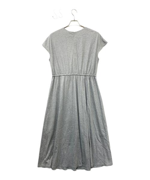 INDIVI（インディヴィ）INDIVI (インディヴィ) ノースリーブワンピース グレー サイズ:13の古着・服飾アイテム
