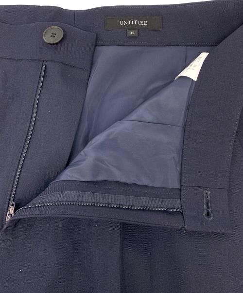 UNTITLED（アンタイトル）UNTITLED (アンタイトル) テーパードパンツ ネイビー サイズ:42の古着・服飾アイテム