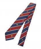 GUCCIグッチ）の古着「ネクタイ SYMBOLS MOTIF」｜ネイビー×レッド