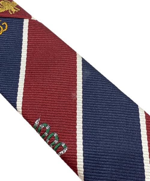 GUCCI（グッチ）GUCCI (グッチ) ネクタイ SYMBOLS MOTIF ネイビー×レッド サイズ:148×7cmの古着・服飾アイテム