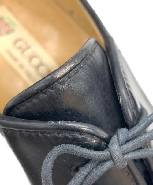 GUCCI（グッチ）GUCCI (グッチ) プレーントゥシューズ ブラック サイズ:41 Dの古着・服飾アイテム
