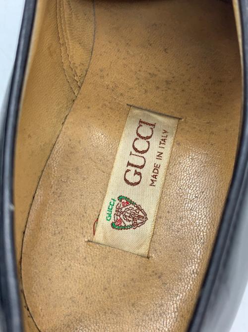 GUCCI（グッチ）GUCCI (グッチ) プレーントゥシューズ ブラック サイズ:41 Dの古着・服飾アイテム