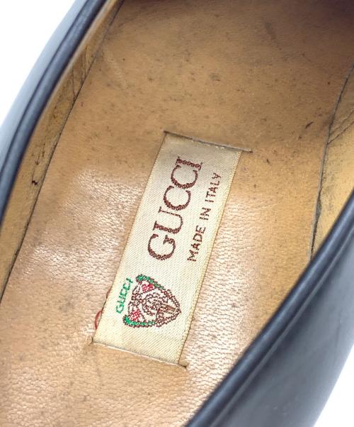 GUCCI（グッチ）GUCCI (グッチ) プレーントゥシューズ ブラック サイズ:41 Dの古着・服飾アイテム