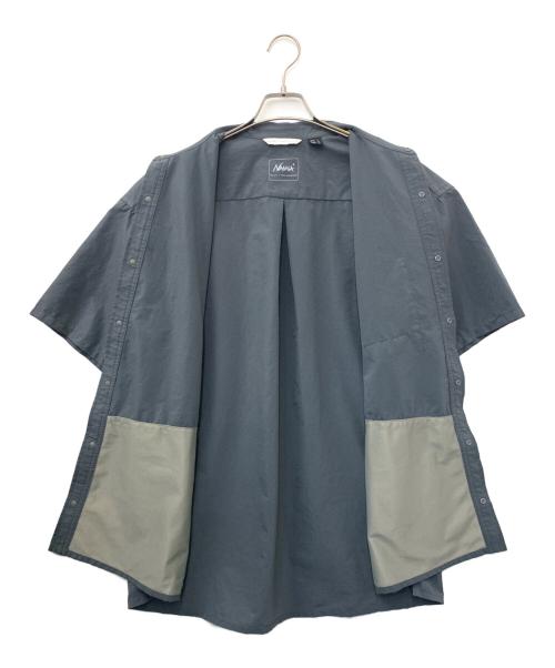 NANGA（ナンガ）NANGA (ナンガ) AIR CLOTH COMFY S/S SHIRT 半袖シャツ グレー サイズ:Lの古着・服飾アイテム