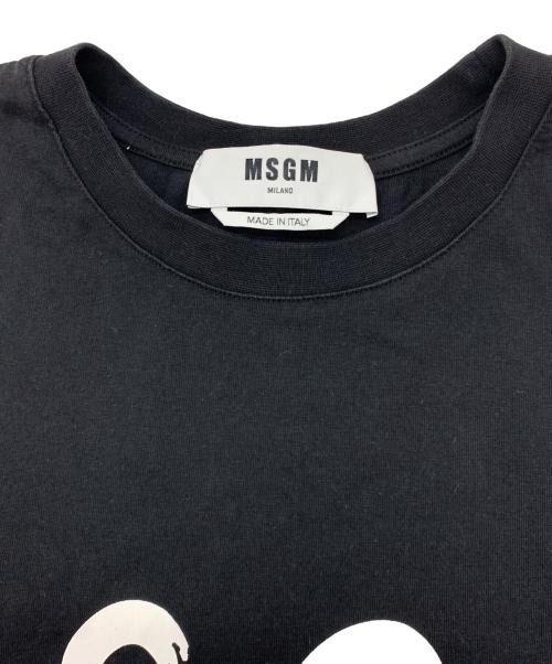 MSGM（エムエスジーエム）MSGM (エムエスジーエム) 半袖カットソー ブラック サイズ:Sの古着・服飾アイテム