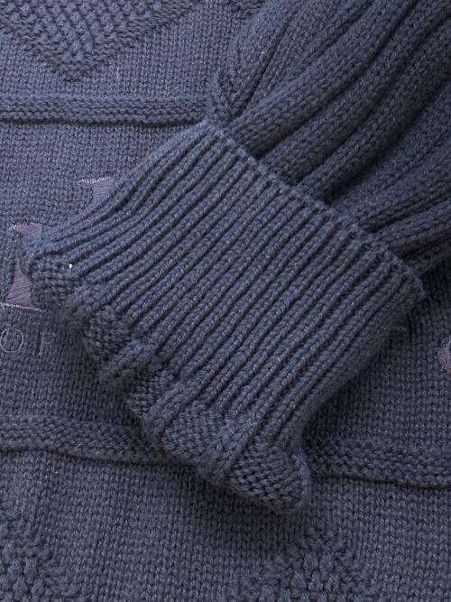 Burberry's（バーバリー）Burberry's (バーバリーズ) 厚手ニット ネイビー サイズ:Mの古着・服飾アイテム