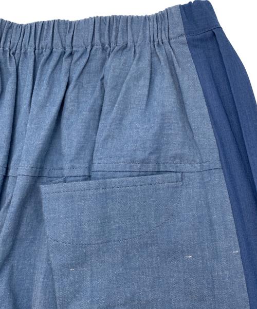 crescent duo（クレッシェントデュオ）CRESCENT DUO (クレッシェントデュオ) プリーツスカート ブルー サイズ:Mの古着・服飾アイテム