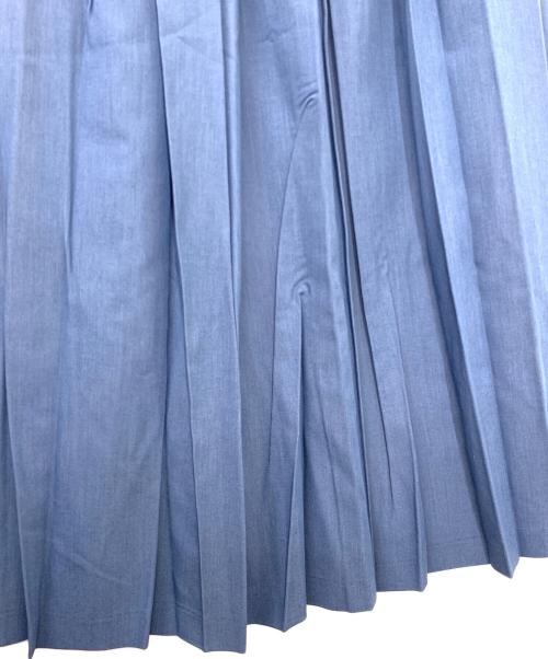 crescent duo（クレッシェントデュオ）CRESCENT DUO (クレッシェントデュオ) プリーツスカート ブルー サイズ:Mの古着・服飾アイテム