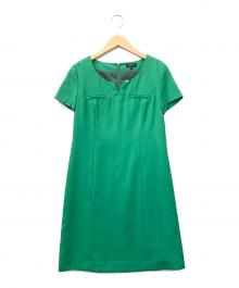 INDIVI（インディヴィ）の古着「半袖ワンピース」｜グリーン