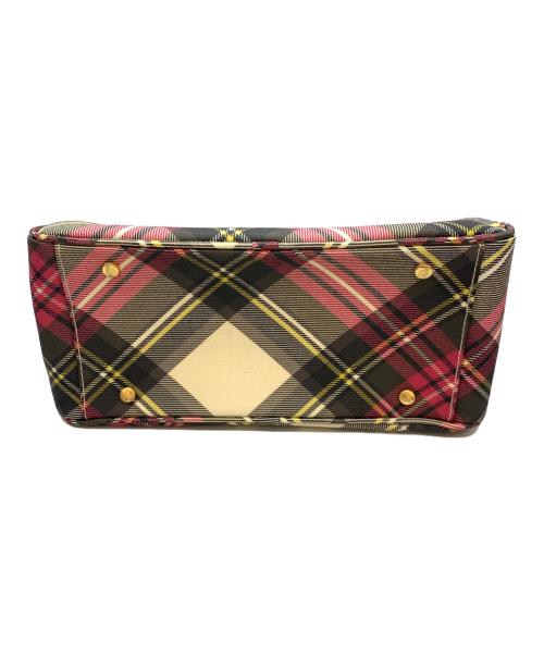 Vivienne Westwood（ヴィヴィアンウエストウッド）Vivienne Westwood (ヴィヴィアンウエストウッド) ハンドバッグ ベージュ×ピンクの古着・服飾アイテム