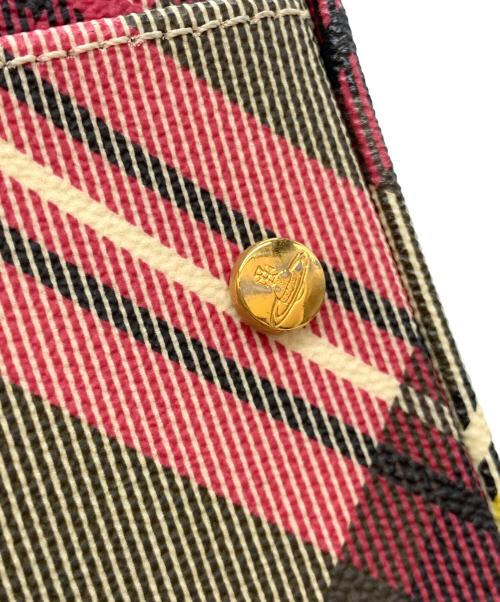 Vivienne Westwood（ヴィヴィアンウエストウッド）Vivienne Westwood (ヴィヴィアンウエストウッド) ハンドバッグ ベージュ×ピンクの古着・服飾アイテム