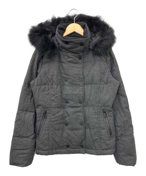 BURBERRY GOLF（バーバリーゴルフ）BURBERRY GOLF (バーバリーゴルフ) ファー ダウンコート グレー サイズ:1の古着・服飾アイテム