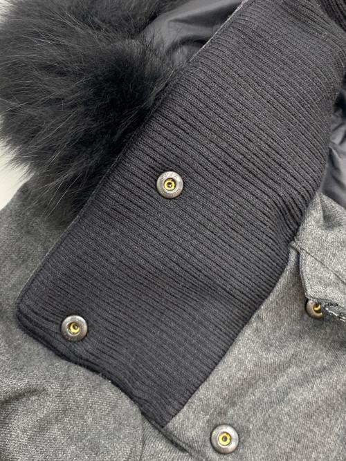 BURBERRY GOLF（バーバリーゴルフ）BURBERRY GOLF (バーバリーゴルフ) ファー ダウンコート グレー サイズ:1の古着・服飾アイテム