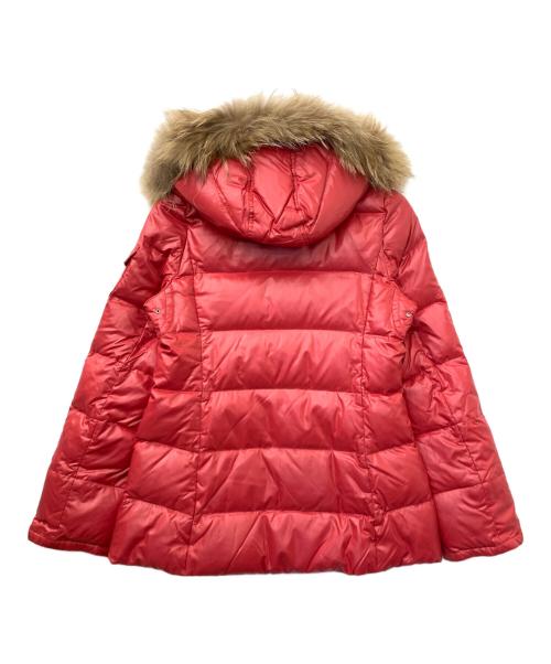 BURBERRY BLUE LABEL（バーバリーロンドンブルーレーベル）BURBERRY BLUE LABEL (バーバリーロンドンブルーレーベル) ダウンジャケット レッド サイズ:38の古着・服飾アイテム