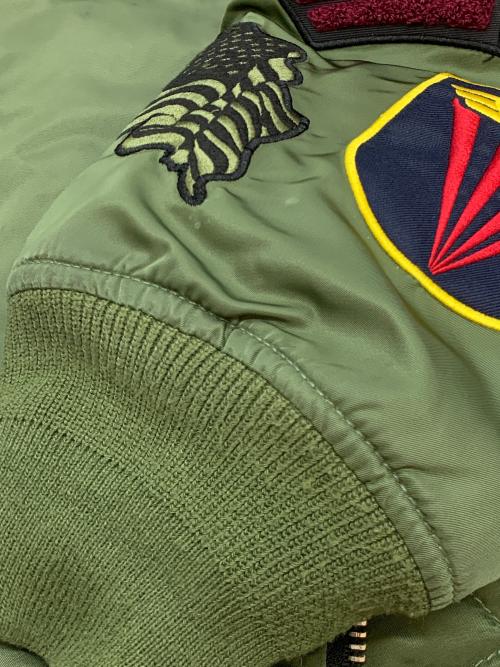 SMOKE RISE（スモークライズ）SMOKE RISE (スモークライズ) MA-1ジャケット カーキ サイズ:2XLの古着・服飾アイテム