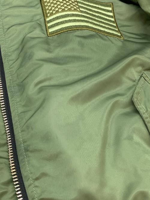 SMOKE RISE（スモークライズ）SMOKE RISE (スモークライズ) MA-1ジャケット カーキ サイズ:2XLの古着・服飾アイテム