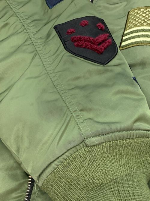 SMOKE RISE（スモークライズ）SMOKE RISE (スモークライズ) MA-1ジャケット カーキ サイズ:2XLの古着・服飾アイテム