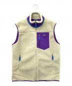 Patagoniaパタゴニア）の古着「Classic Retro X Fleece Vest」｜ベージュ×パープル
