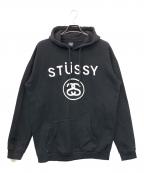stussyステューシー）の古着「パーカー」｜ブラック