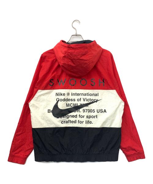 NIKE（ナイキ）NIKE (ナイキ) フーディウーブンジャケット ブラック×レッド サイズ:Lの古着・服飾アイテム
