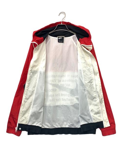 NIKE（ナイキ）NIKE (ナイキ) フーディウーブンジャケット ブラック×レッド サイズ:Lの古着・服飾アイテム