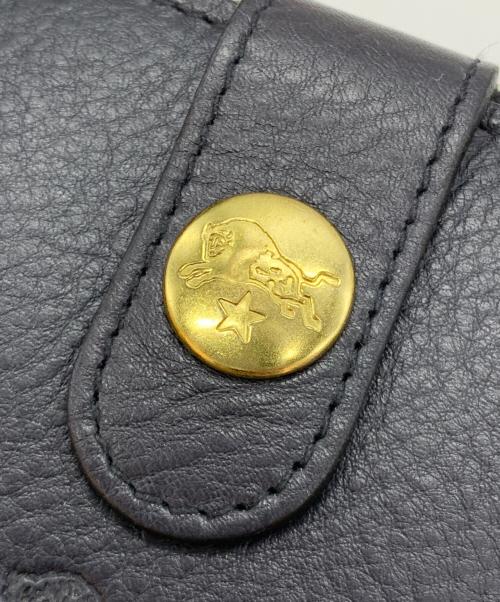 IL BISONTE（イル ビゾンテ）IL BISONTE (イル ビゾンテ) ロングウォレット ネイビーの古着・服飾アイテム