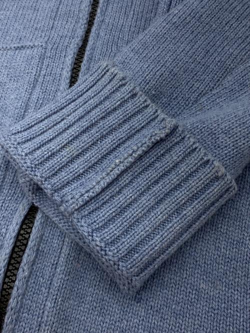 STONE ISLAND（ストーンアイランド）STONE ISLAND (ストーンアイランド) ニットパーカー ブルー サイズ:Lの古着・服飾アイテム