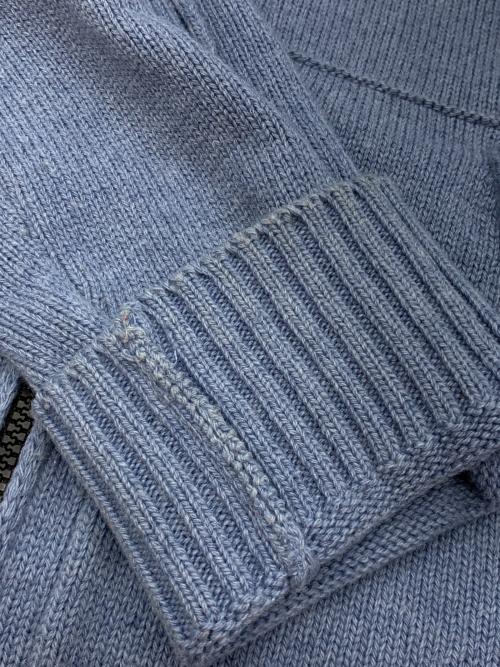 STONE ISLAND（ストーンアイランド）STONE ISLAND (ストーンアイランド) ニットパーカー ブルー サイズ:Lの古着・服飾アイテム