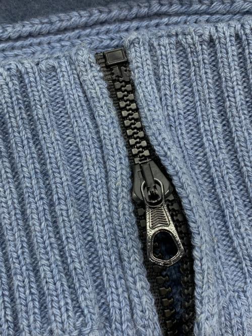 STONE ISLAND（ストーンアイランド）STONE ISLAND (ストーンアイランド) ニットパーカー ブルー サイズ:Lの古着・服飾アイテム