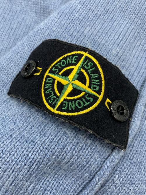STONE ISLAND（ストーンアイランド）STONE ISLAND (ストーンアイランド) ニットパーカー ブルー サイズ:Lの古着・服飾アイテム