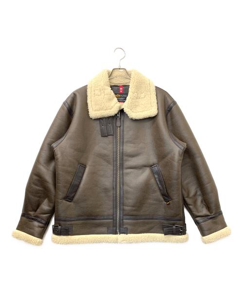 ALPHA（アルファ）ALPHA (アルファ) B3フライトジャケット ブラウン サイズ:Lの古着・服飾アイテム