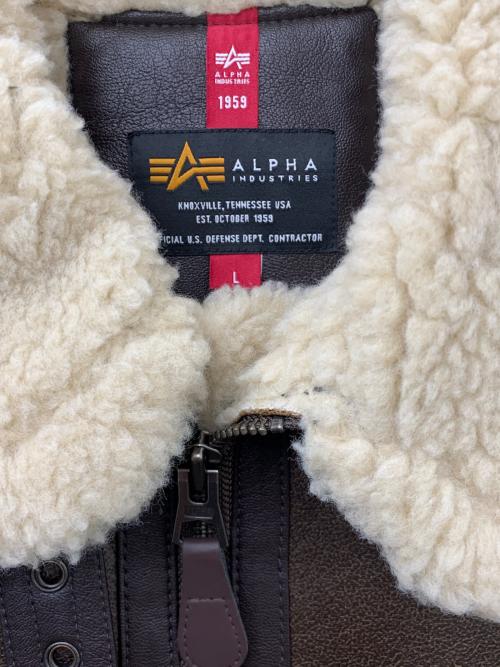 ALPHA（アルファ）ALPHA (アルファ) B3フライトジャケット ブラウン サイズ:Lの古着・服飾アイテム
