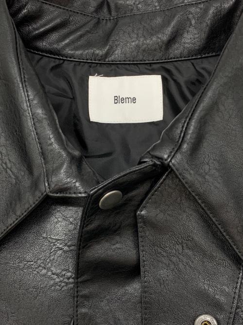 Bleme（ブレム）Bleme (ブレム) レザージャケット ブラック サイズ:Lの古着・服飾アイテム