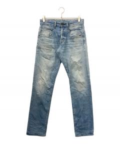サート デニム 激レア 中古・古着通販】SURT (サート) ダメージ加工デニムパンツ インディゴ