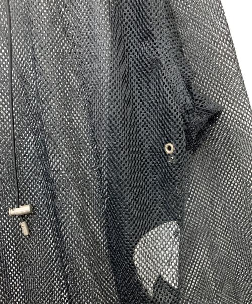 JIL SANDER（ジルサンダー）JIL SANDER (ジルサンダー) プルオーバー ロングメッシュパーカー ブラック サイズ:34の古着・服飾アイテム
