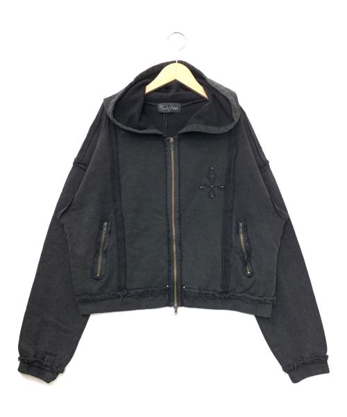 Yorkshin（ヨークシン）Yorkshin (ヨークシン) ジップパーカー ブラック サイズ:Mの古着・服飾アイテム