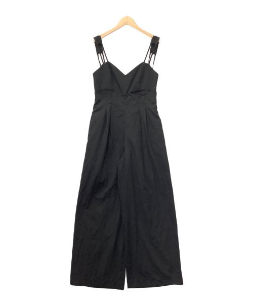 Ameri（アメリ）AMERI (アメリ) MEDI CORD SUSPENDER WIDE PANTS ブラック サイズ:Mの古着・服飾アイテム