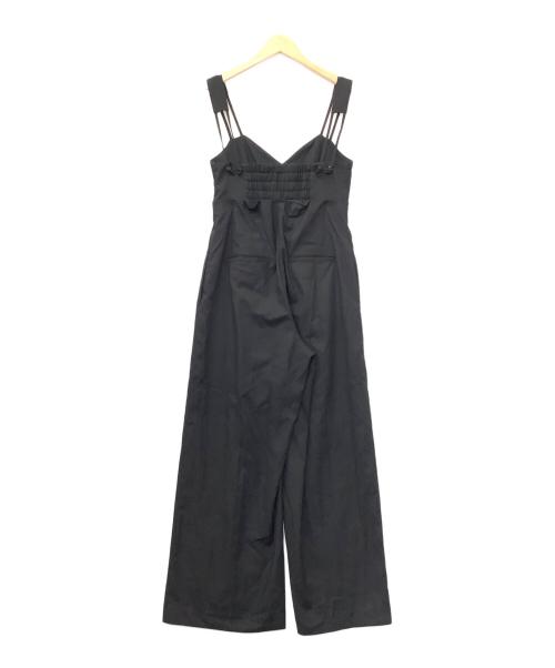 Ameri（アメリ）AMERI (アメリ) MEDI CORD SUSPENDER WIDE PANTS ブラック サイズ:Mの古着・服飾アイテム